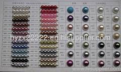 plastic imitation colour card,pearls,fashion jewellery,imitation pearl jewelry