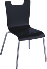 Black acrylic Safe Baby Seat ergonomic dining side chair children chairs