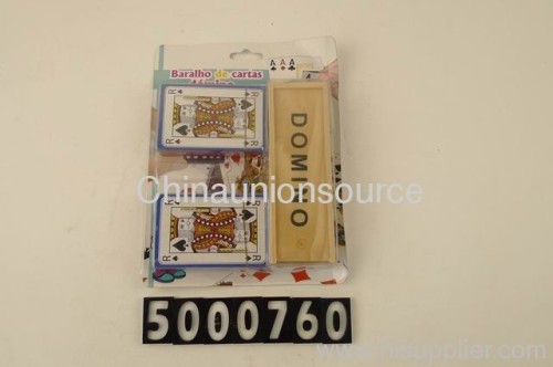 2Pcs Playing Card with Domino Set