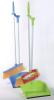 HQ0802 home cleaning plastic dustpan with broom,floor broom and dustpan set
