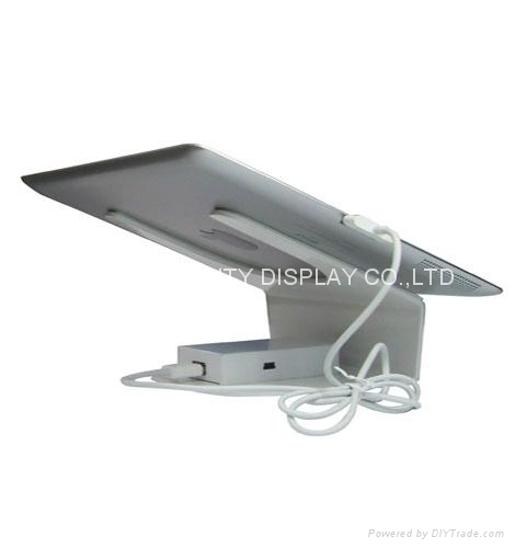 Metal Alarm and Charging Display Stand for Tablet PC