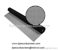 Black coated aluminum fly screen