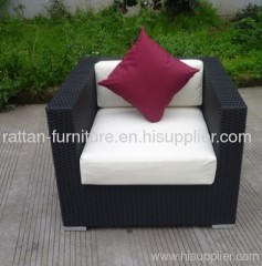 Outdoor furniture single wicker sofa