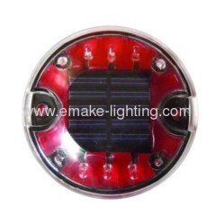 Plastic solar led road stud