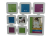 Wooden Photo Frame ,8 Opening ,White Colour