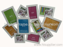 Wooden photo frame,11Opening,White Colour Availiable