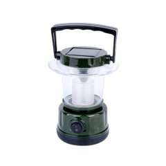 Solar camping light with carry handle