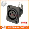 3-pin XLR female chassis sockets