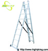 Aluminium folding Triple extension ladder(HE-309)