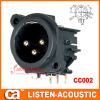 3-pin XLR female chassis sockets