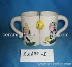 Couple porcelain mug