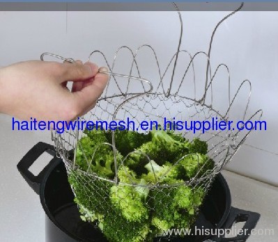 stainless steel chef basket