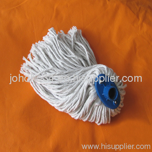 HQ502 factory sale of UK market cotton mop,dry and wet mop with long firm wooden handle