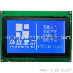 240 x 128 Cob Dot-matrix LCM Modules with 21 Pin-out/Blue Backgrond White Texts/SAP1024 Controller