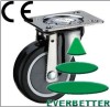 Rubber swivel caster