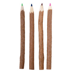 Natural branch color pencil for recycled Pen