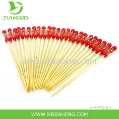 Round bamboo barbecue skewers