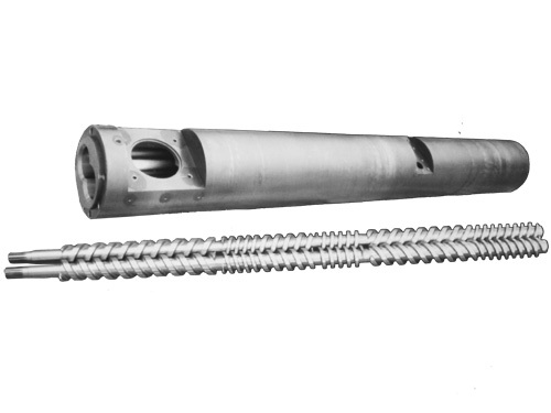 special parallel twin screw and barrel