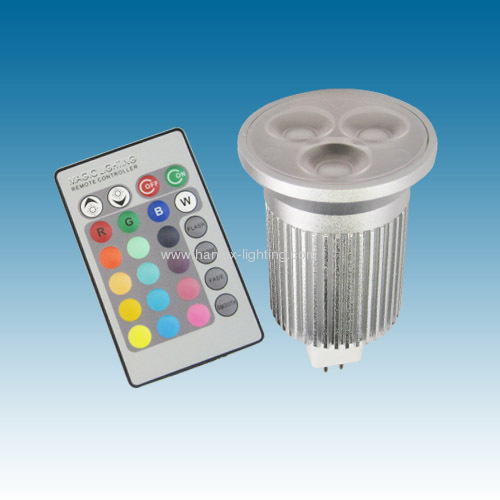 3X3W MR16/GU10 RGB Led bulb