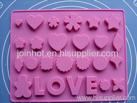 257mm 26 pattern silicone chocolate mold cookie mold baking bakeware