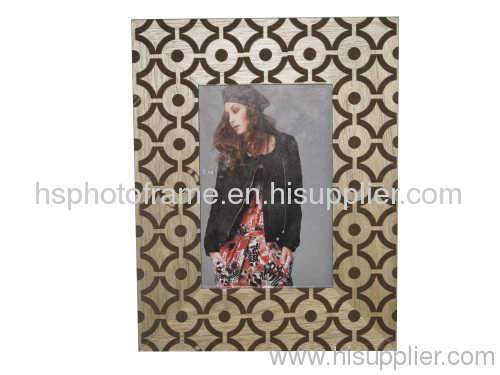 MDF With Laser Cutting Veneer Photo Frame