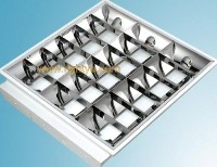 Fluorescent grille light fixtures