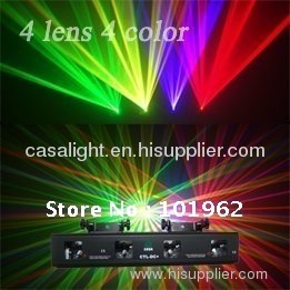 4LENS RGYV DMX DJ laser light stage lighting