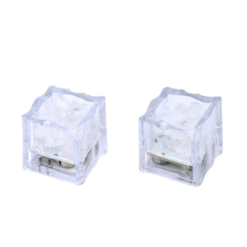 Flashing ice cube for LED candle