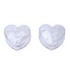 Heart crystal flashing ice for LED candle