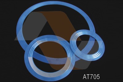 With outer ring corrugated compound gasket