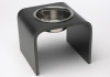 Black acrylic pet dog feeder/bowl