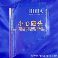 Clear Custom Exquisite Acrylic Warning Sign Pmma Sign Board for Wall