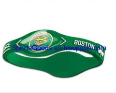 Various of NBA teams silicone bracelets with power balance and energy
