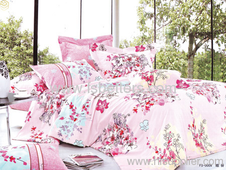 Fashion 100% cotton bedding set(4pcs)