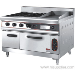 4 hands Gas Stove & Griddle& oven