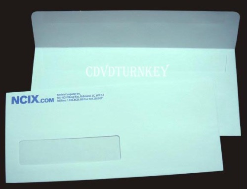 220 x 110mm White Envelopes with Self-adhesive or Water Glue Seal