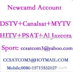 Newcamd ACCOUNT/CCCAM ACCOUNT WITH DECODER