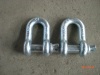 galvanized Dee shackle