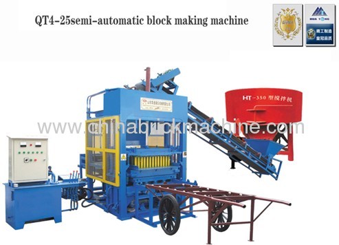 Block Making Machine(QT4-25Semi-automatic )