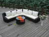 Hot sale outdoor rattan furniture lounger set