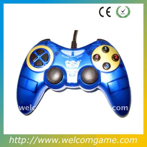 Fashionable design wired USB double shock joystick