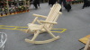 natural color rocking chair