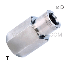 MPCF Brass female straight conntector,brass female fitting,MPCF4-01