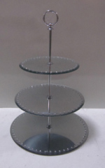 30cm 3 tier Glass Cake stand