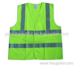 green knitted reflective safety vest with EN471 standard