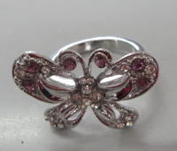 butterfly inlay finger ring