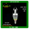 5W led candle bulb dimmable e121/e14/e17 for crystal light