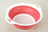 new round shape plastic collapsible colander