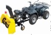 ATV snow plow, snow blower, snow thrower