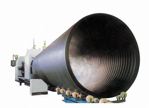 PE Large-calibre hollow wall winding pipe production line
